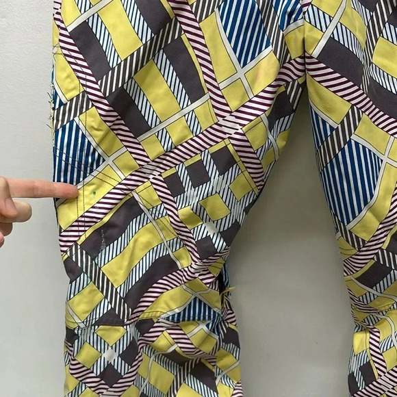 Burton Dryride Pants Snowboard Ski Winter Geometric Print Womens Size Medium - Picture 13 of 14